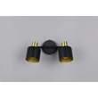 Plafoniera Trio EVA metal, negru, auriu, E14 - 868800280