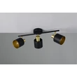 Plafoniera Trio EVA metal, negru, auriu, E14 - 868800380
