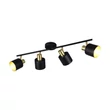 Plafoniera Trio EVA metal, negru, auriu, E14 - 868800480