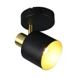 Aplica de perete Trio EVA metal, negru, auriu, E14 - 868870180