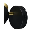 Aplica de perete Trio EVA metal, negru, auriu, E14 - 868870180