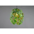 Pendul Trio LEAVY, metal, plastic, negru, verde, E27 - Trio-R10461915