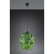 Pendul Trio LEAVY, metal, plastic, negru, verde, E27 - Trio-R10461915