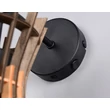 Aplica de perete Trio ALICE metal, lemn, negru, natural, E27 - Trio-R21861736