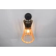Aplica de perete Trio ALICE metal, lemn, negru, natural, E27 - Trio-R21861736