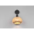 Aplica de perete Trio LEONIE metal, bambus, negru, natural, E27 - Trio-R21871736