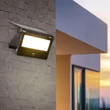 Reflector Trio MOURA metal, negru, LED, 10W, 1100lm, 3000K-4000K-6000K, IP54 - Trio-R22109132