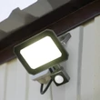 Reflector Trio FUNCHAL metal, sticla, negru, transparent, LED, 20W, 1800lm, 4000K, IP65 - Trio-R23349132