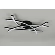 Plafoniera Trio POLLOCK metal, plastic, negru, alb, LED, 22W, 3000K, 2500Lm - R23691132