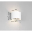 Aplica de perete de exterior cu senzor Trio GENIE metal, alb, 2W, 3000K, 300Lm, IP44 - R24161631