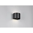 Aplica de perete de exterior cu senzor Trio GENIE metal, negru, 2W, 3000K, 300Lm, IP44 - R24161632