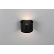 Aplica de perete de exterior cu senzor Trio GENIE metal, negru, 2W, 3000K, 300Lm, IP44 - R24161632