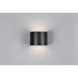 Aplica de perete de exterior cu senzor Trio GENIE metal, negru, 2W, 3000K, 300Lm, IP44 - R24161632