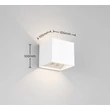 Aplica de perete de exterior cu senzor Trio GENIE metal, alb, 2W, 3000K, 300Lm, IP44 - R24169631