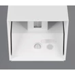 Aplica de perete de exterior cu senzor Trio GENIE metal, alb, 2W, 3000K, 300Lm, IP44 - R24169631