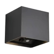 Aplica de perete de exterior cu senzor Trio GENIE metal, negru, 2W, 3000K, 300Lm, IP44 - R24169632