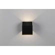 Aplica de perete de exterior cu senzor Trio GENIE metal, negru, 2W, 3000K, 300Lm, IP44 - R24169632