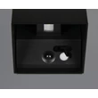 Aplica de perete de exterior cu senzor Trio GENIE metal, negru, 2W, 3000K, 300Lm, IP44 - R24169632