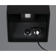 Aplica de perete de exterior cu senzor Trio GENIE metal, negru, 2W, 3000K, 300Lm, IP44 - R24169632