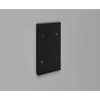 Aplica de perete de exterior cu senzor Trio GENIE metal, negru, 2W, 3000K, 300Lm, IP44 - R24169632