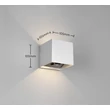 Aplica de perete de exterior cu senzor Trio GENIE metal, gri, 2W, 3000K, 300Lm, IP44 - R24169687