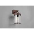 Aplica de perete exterior Trio ALMERIA metal, plastic, maro, transparent, E27, IP44 - Trio-R26476124