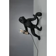 Aplica de perete Trio LOUY plastic, negru, E27 - R26541002