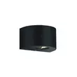 Aplica de perete exterioara Trio ROSARIO plastic, negru, LED, 3000K, 2x2W, 400lm, IP44 - R28232632