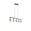 Pendul Trio VANNES metal, negru, alama, E27 - R30185008