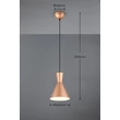 Pendul Trio ENZO metal, maro, E27 - R30781065