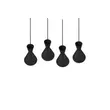 Pendul Trio ENZO metal, negru, E27 - R30784032