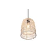 Pendul Trio LOVIS metal, rattan, negru, natural, E27 - R31141036