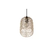 Pendul Trio LOVIS metal, rattan, negru, natural, E27 - R31141036