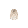 Pendul Trio LOVIS metal, rattan, negru, natural, E27 - R31141036