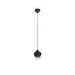 Pendul Trio BORKA metal, rattan, negru, E27 - R31261002