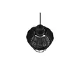 Pendul Trio BORKA metal, rattan, negru, E27 - R31261002