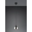 Pendul Trio MOLLY, metal, sticla, negru, crom, E14 - Trio-R31861032