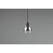 Pendul Trio MOLLY, metal, sticla, negru, crom, E14 - Trio-R31861032