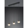 Pendul Trio MOLLY, metal, sticla, negru, crom, E14 - Trio-R31863032