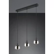 Pendul Trio MOLLY, metal, sticla, negru, crom, E14 - Trio-R31863032