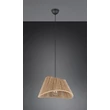 Pendul Trio VALERIE metal, iuta, negru, natural, E27 - Trio-R31881036