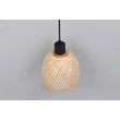 Pendul Trio AMELIE metal, bambus, negru, natural, E27 - Trio-R31941036