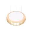 Pendul Trio MONTE plastic, lemn, alb, maro, LED, 3000K - 6500K, 40W, 4700lm - R32171930