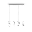 Pendul Trio LAOLA metal, crom, LED, 4000K, 32W, 5000lm - R34184106