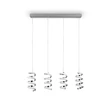 Pendul Trio LAOLA metal, crom, LED, 4000K, 32W, 5000lm - R34184106