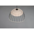 Pendul Trio SANDRIN metal, ratan, negru, natural, E27 - Trio-R36211032