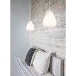 Pendul Trio JANINE metal, textil, alb, E27 - Trio-R36241001