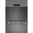 Pendul Trio JASON metal, plastic, negru, bronz, E14 - Trio-R36304064
