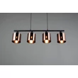 Pendul Trio JASON metal, plastic, negru, bronz, E14 - Trio-R36304064