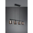 Pendul Trio JASON metal, plastic, negru, bronz, E14 - Trio-R36304064